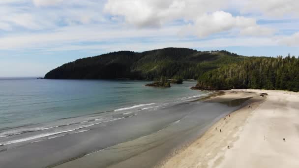 Drone Imagens Uma Bela Praia Vazia Com Água Azul Paisagens — Vídeo de Stock