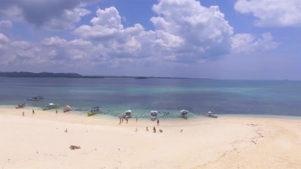 Antenne Über Naked Island Siargao — Stockvideo