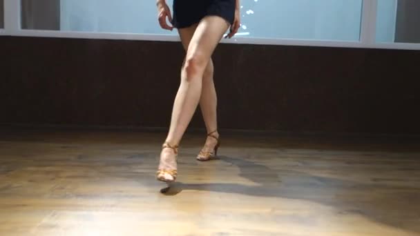 Jeune Belle Femme Danse Studio Danse — Video