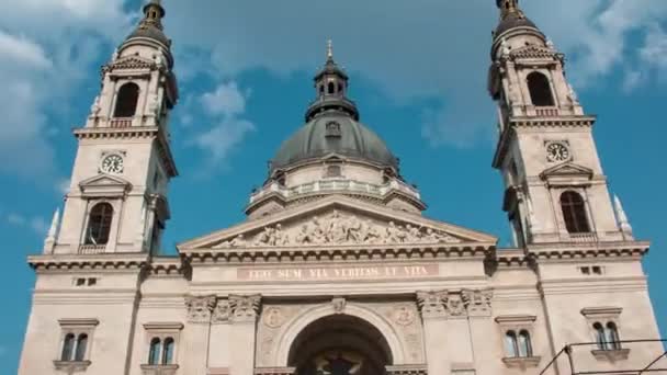 Bucle Hiperlapso Stephans Basilika Budapest — Vídeos de Stock