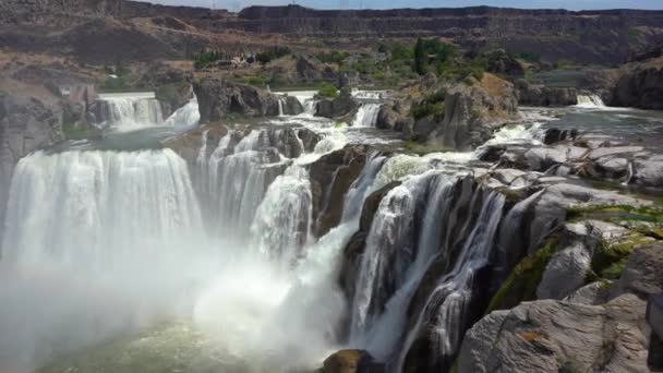 Άποψη Του Idaho Shoshone Falls — Αρχείο Βίντεο