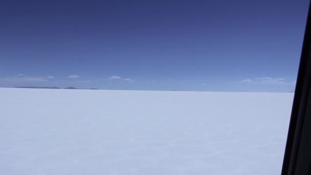 Utazási Mozgalom Salar Uyuni Bolívia — Stock videók