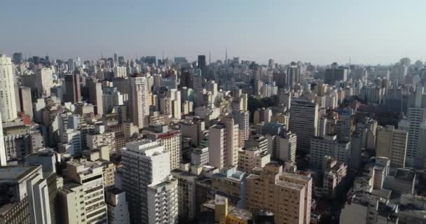 Drone Shots Van Paulo Brazilië Achtergrond — Stockvideo