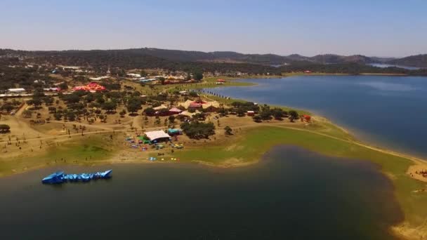 Drone Footage Boom Festival Portugal — Stock Video