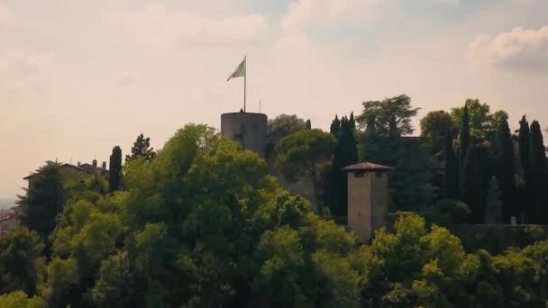 Volare Sulla Città Bergamo — Video Stock