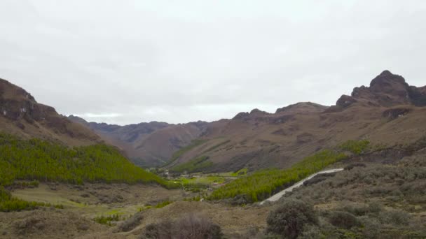 Andenstraßen Durch Den Cajas Nationalpark Ecuador — Stockvideo