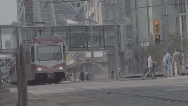 Passe Trem Lotes Para Cortar Filmagens Dia — Vídeo de Stock