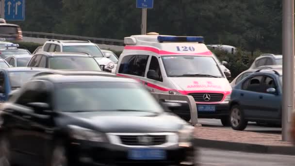 Traffic Beijing China — Stock Video