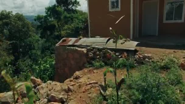 Aeraler Från Various Mayan New Houses Chiapas Mexico Shot — Stockvideo