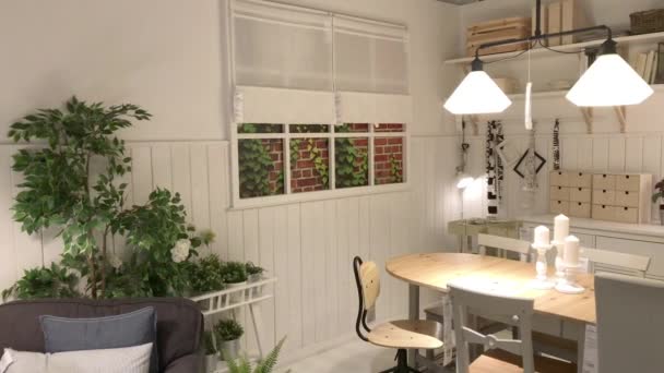 English Design Salon Dans Magasin Ikea Ikea Été Fondée Suède — Video