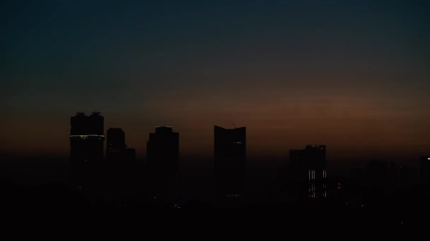 Sunrise Timelapse Johor Bahru City Στη Μαλαισία — Αρχείο Βίντεο