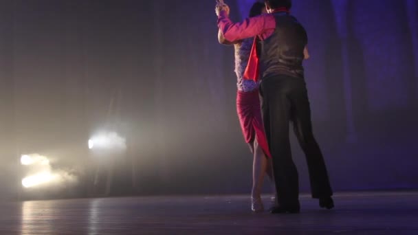 Manila Tango Gösterisi Gösteri Dansı — Stok video