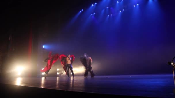 Tango Show Στη Μανίλα Παράσταση Χορού — Αρχείο Βίντεο