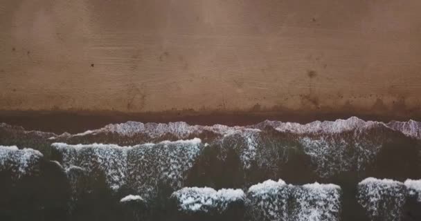 Playa Desde Una Vista Drone Minuto Ambiente Relajante — Vídeos de Stock