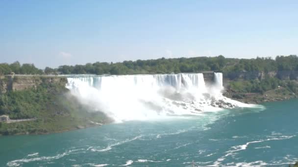 Wodospad Niagara Szeroki Strzał — Wideo stockowe