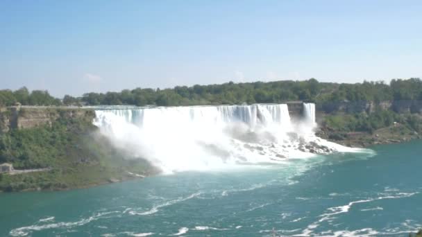 Cataratas Del Niágara Tiro Ancho — Vídeos de Stock