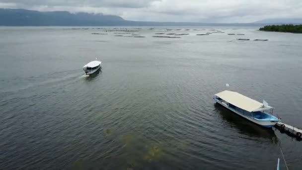 Drone Sobre Phillipines Barco Tradicional — Vídeo de stock