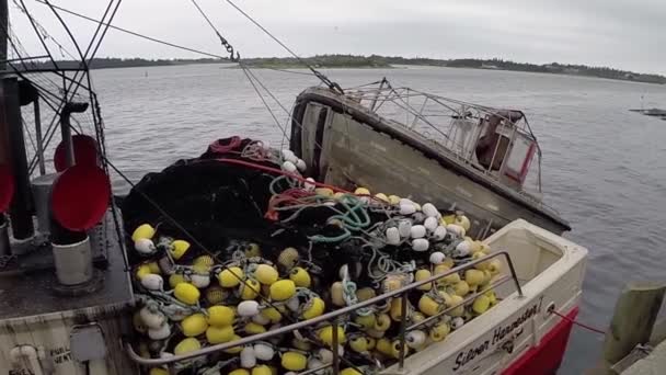 Barcos Pesca Pesca Comercial — Vídeo de Stock