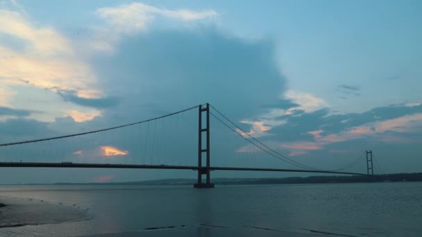 Zaman Atlaması Kuzey Batı Doğru Bakıyor Humber Nehri Nin Güney — Stok video