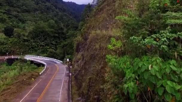 Tropical Rain Forest Mountains Roads Parte — Vídeo de Stock