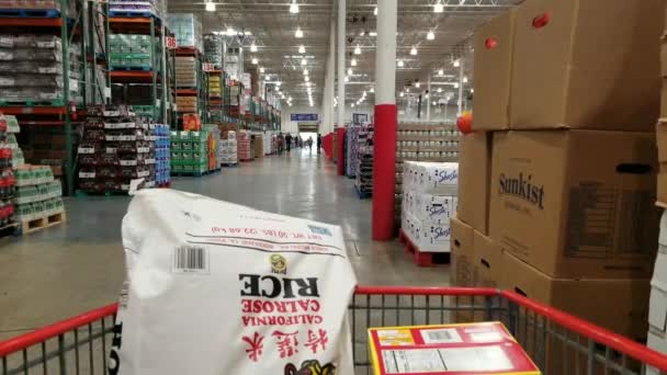 Centro Negocios Costco Vende Productos Granel — Vídeos de Stock