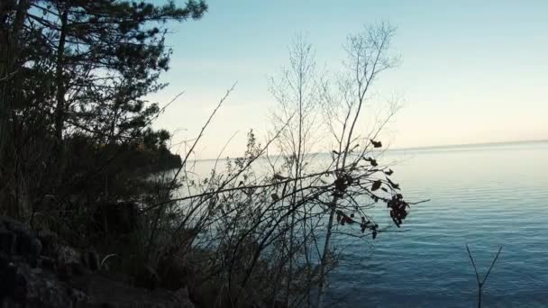 Largo Lapso Tiempo Registrado Del Gran Lago Más Grande Lago — Vídeo de stock