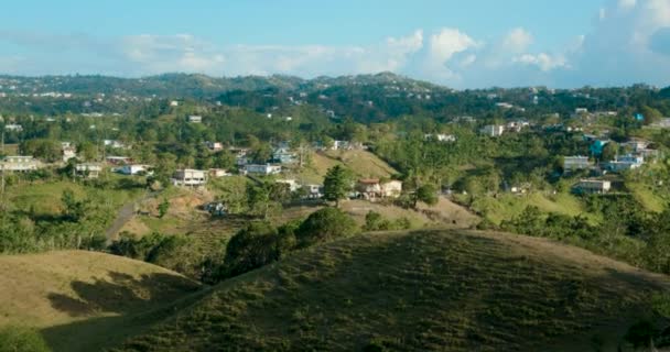 Affacciato Colline Quartieri Puerto Rico — Video Stock