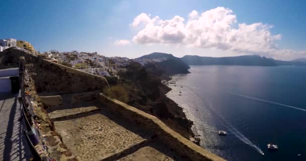 Ich Habe Diesen Zeitraffer Wenn Ich Nach Santorini Reise — Stockvideo