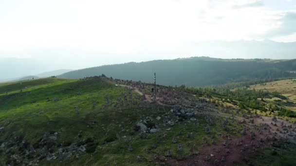 Drone Tiro Tirol Sul Stoanerne Mandln — Vídeo de Stock