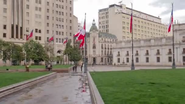 Hyperlapse Intendencia Santiago Chile — Stock video