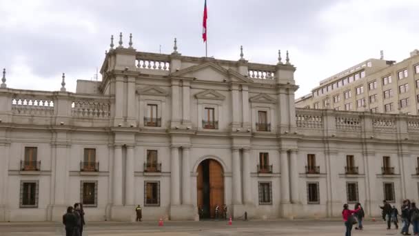 Hyperlapse Převzata Vládního Paláce Chile — Stock video