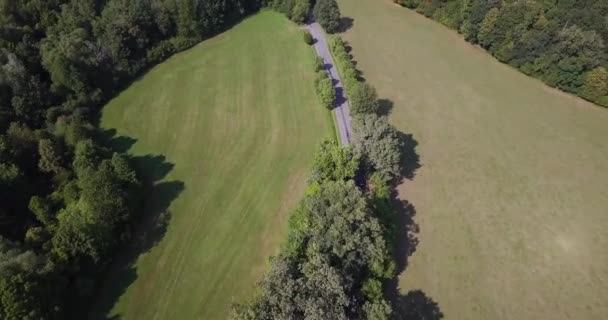 Aéreo Seguinte Carro Estrada — Vídeo de Stock