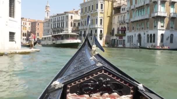 Venedig Italien Gondel Video — Stockvideo