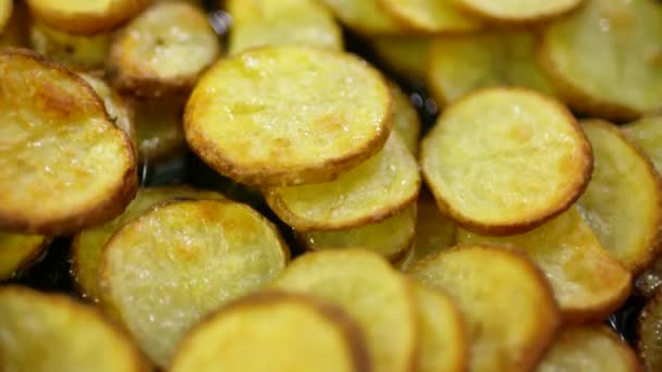 Patate Forno Gustose Appena Sfornate — Video Stock