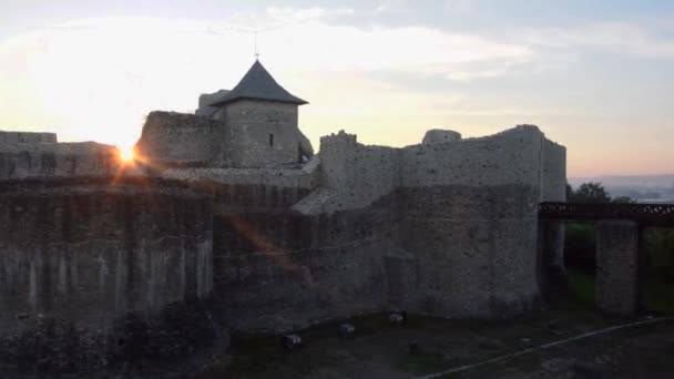 Oude Vesting Uit Roemenië Land Suceava Stad — Stockvideo