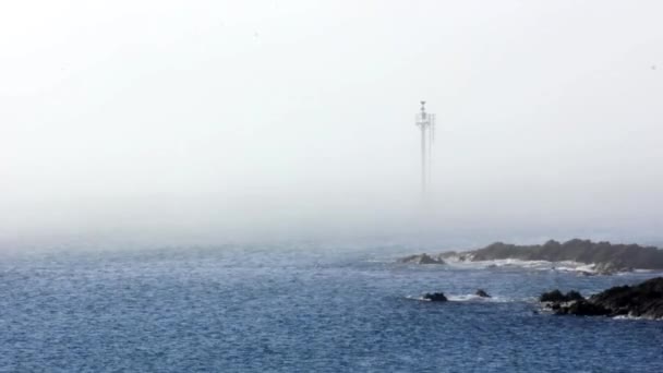 Brume Mer Sur Son Plymouth Plymouth Angleterre — Video