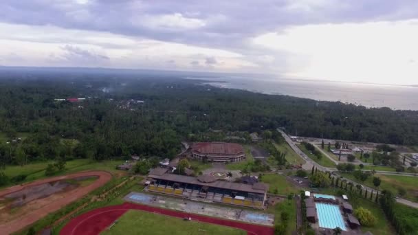 Fotografia Aérea Uma Cidade Costeira Ásia — Vídeo de Stock