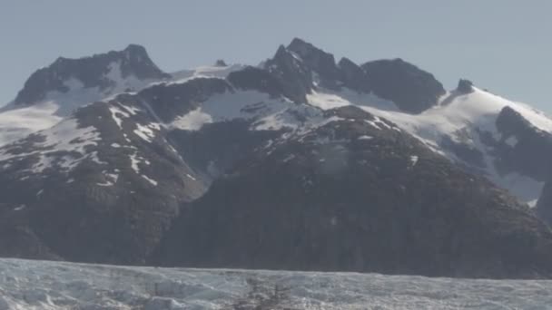 Деякі Захоплюючі Кадри Аляски Від Льодовиків Каратів Насолоджуйтеся — стокове відео