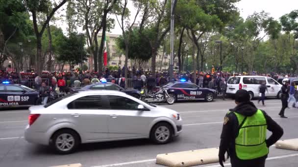 Ceremonia Honor Las Víctimas Del Devastador Terremoto 1985 Ciudad México — Vídeos de Stock