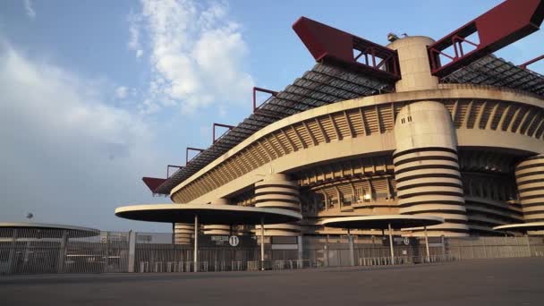意大利米兰的足球场 — 图库视频影像