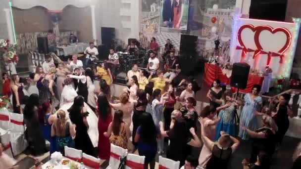 Matrimonio Etnico Festa Coperto Danza Zingara — Video Stock