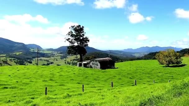 オーストラリアのカントリーサイドの山の景色 — ストック動画