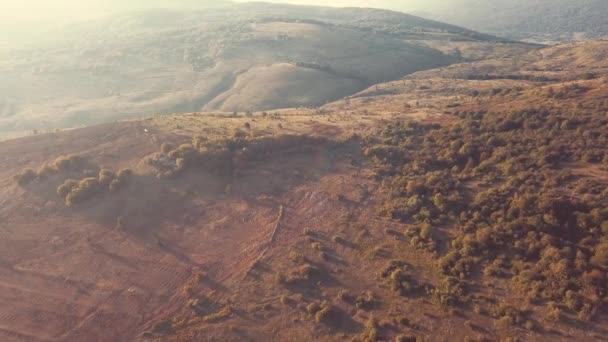 Vol Drone Dessus Des Collines — Video