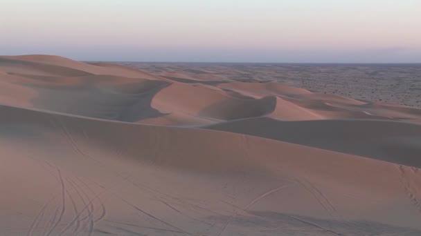 Pansnímek North Algodones Dunes Kalifornii Večerním Slunci — Stock video