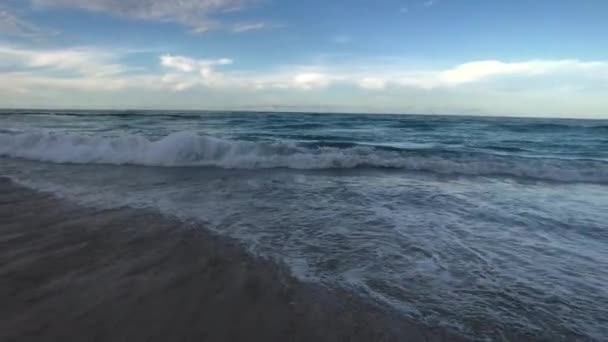 Dämmerung Blick Auf Den Ozean — Stockvideo