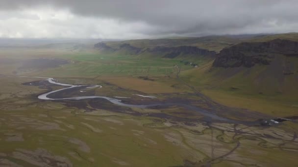 Vídeo Aéreo Fossalar Islandia — Vídeos de Stock