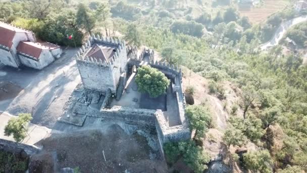 Castel Lanhoso Portugal — стокове відео