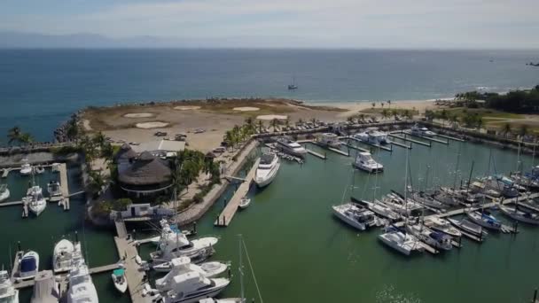 Aérien Marina Bateau Mexique — Video