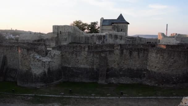 Suceava Kalesi Nin Geniş Açılı Görüntüsü — Stok video