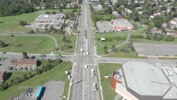 Luchtbeelden Een Verwoeste Straat Ottawa Een Tornado — Stockvideo